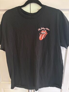 The Rolling Stones no security tour tshirt men’s large black graphic band shirt